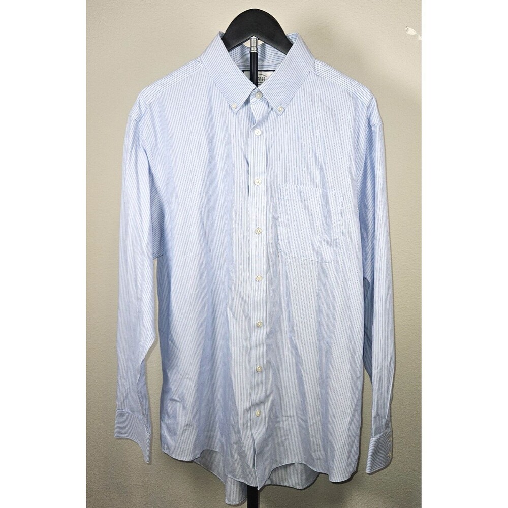 Charles Tyrwhitt Jermyn Street London 17 36 Blue Stripe Non Iron Dress Shirt